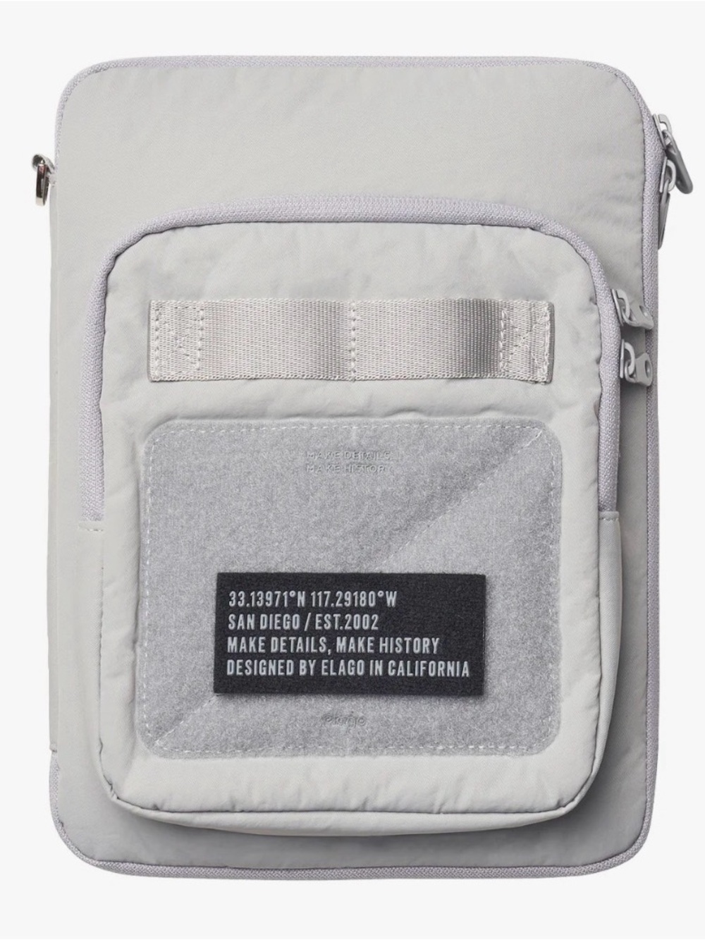 Elago Light Gray Tech Sleeve with Front Pocket NWT